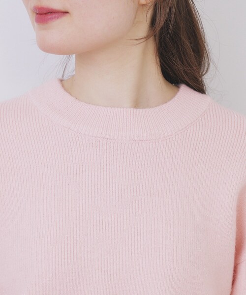 index（インデックス）の「モックネックボクシーラメニット【洗濯機OK】《7col》（ニット/セーター・レディース・ブラック/オフホワイト/グレー/ライトイエロー系/ブルー系5/パープル/ピンク系1・36/38/40/42）」の20枚目の写真