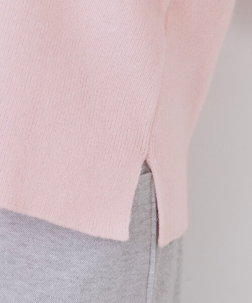 index（インデックス）の「モックネックボクシーラメニット【洗濯機OK】《7col》（ニット/セーター・レディース・ブラック/オフホワイト/グレー/ライトイエロー系/ブルー系5/パープル/ピンク系1・36/38/40/42）」の22枚目の写真