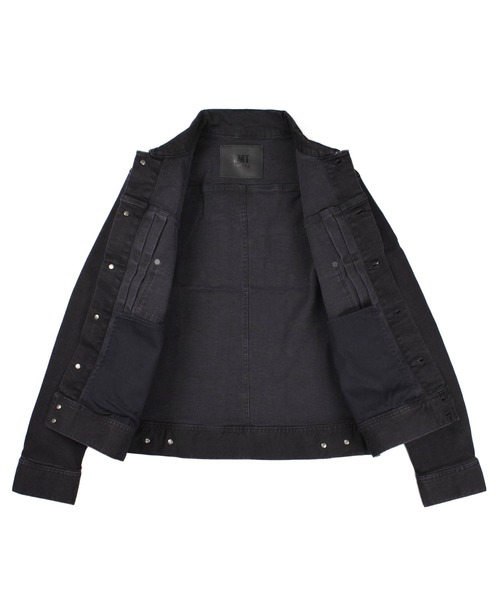 TMT（ティーエムティー）の「【TMT/ティーエムティー】STRETCH COMFY DENIM JACKET（デニムジャケット・メンズ・ブラック/チャコールグレー・MEDIUM/LARGE/X-LARGE/SMALL）」の8枚目の写真