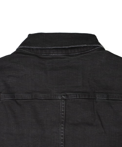 TMT（ティーエムティー）の「【TMT/ティーエムティー】STRETCH COMFY DENIM JACKET（デニムジャケット・メンズ・ブラック/チャコールグレー・MEDIUM/LARGE/X-LARGE/SMALL）」の13枚目の写真