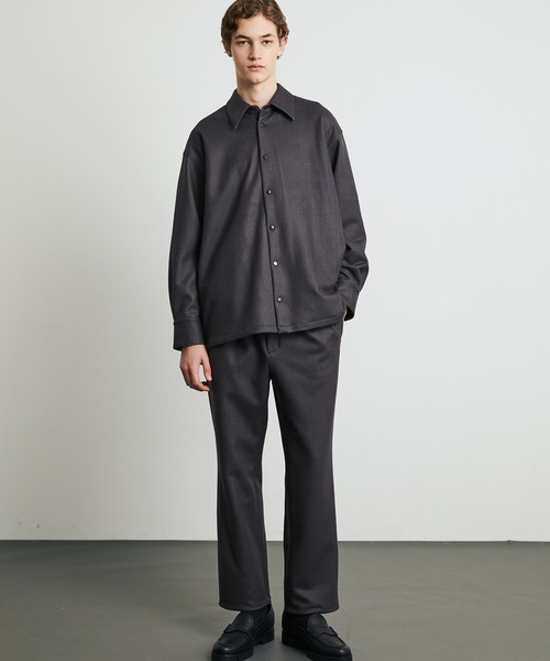 UNITED TOKYO（ユナイテッドトウキョウ）の「≪数量限定≫【WEB限定】＋3.6℃ダウンファブリックイージーパンツ　｜SETUP可能/大人気/+3.6℃ UP / 保温 / 静電気防止 / ストレッチ / ウォッシャブル/羽毛使用/冬服/起毛/防寒（スウェットパンツ・メンズ・チェック/ブラック/その他2・2/1）」の4枚目の写真