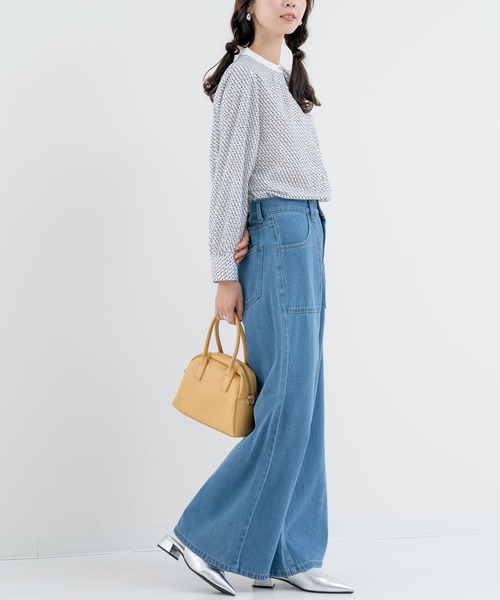 ANNA LUNA(アンナルナ)の「【ANNA LUNA】上品さと遊び心をプラス! 幾何柄 プリント ブラウス(シャツ/ブラウス・レディース・ブラック/オフホワイト・MEDIUM)」の19枚目の写真