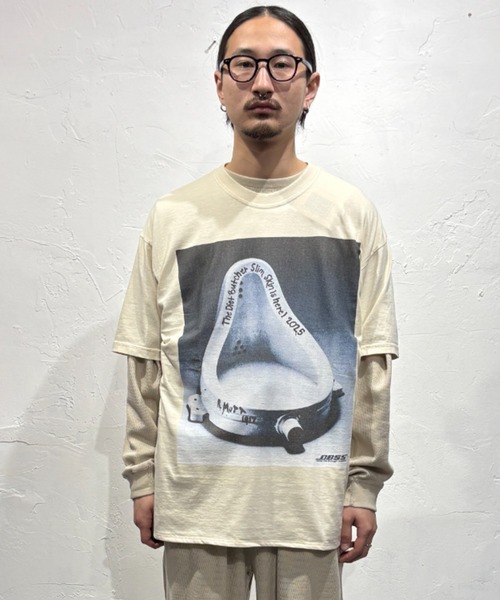DIET BUTCHER SLIM SKIN(ダイエットブッチャースリムスキン)の「DIET BUTCHER SLIM SKIN / DADAietbutcher / ダイエットブッチャースリムスキン(Tシャツ/カットソー・メンズ・オレンジ/アイボリー/チャコールグレー・M/L/S/M)」の2枚目の写真
