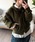 MUHET�i�~���G�[�^�j�́ushaggy hooded ribbon knit cardigan / ���{���t���t�[�h�J�[�f�B�K���i�J�[�f�B�K��/�{�����j�v�b�J�[�L