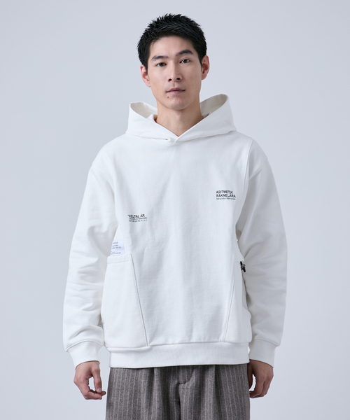 B.C STOCK（ベーセーストック）の「《追加2》OLIVEDRAB キャリーポケットパーカー（スウェット・メンズ・ブラック/ホワイト/グレー・MEDIUM/LARGE）」の13枚目の写真