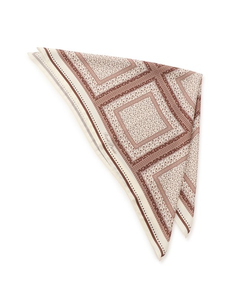 ROPE' PICNIC(ロペピクニック)の「花柄×パターン柄スカーフ 70cm(バンダナ/スカーフ・レディース・ブラック系その他/ブラウン系その他2・FREE)」の8枚目の写真