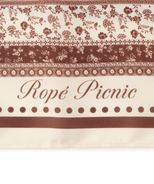 ROPE' PICNIC(ロペピクニック)の「花柄×パターン柄スカーフ 70cm(バンダナ/スカーフ・レディース・ブラック系その他/ブラウン系その他2・FREE)」の9枚目の写真