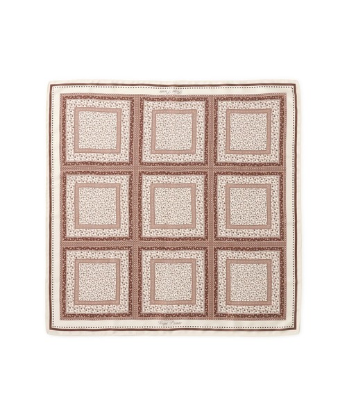 ROPE' PICNIC(ロペピクニック)の「花柄×パターン柄スカーフ 70cm(バンダナ/スカーフ・レディース・ブラック系その他/ブラウン系その他2・FREE)」の11枚目の写真