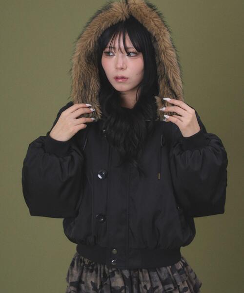 dispark（ディスパーク）の「DISPARK/N2Bジャケット（ブルゾン・レディース・ブラック・FREE）」の2枚目の写真