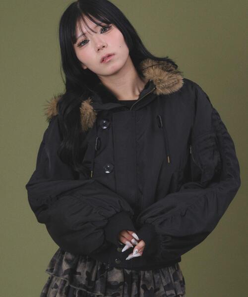 dispark（ディスパーク）の「DISPARK/N2Bジャケット（ブルゾン・レディース・ブラック・FREE）」の3枚目の写真