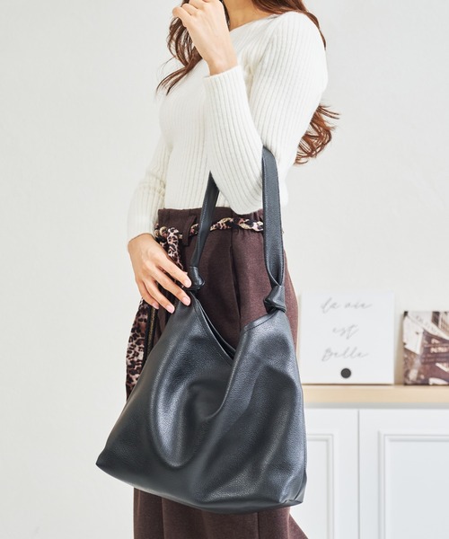 MISCH MASCH（ミッシュマッシュ）の「一部店舗限定 ワンハンドルトートバッグ（トートバッグ・レディース・ホワイト/ブラック・ﾌﾘ-）」の10枚目の写真