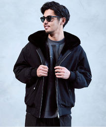 ARULE（アルール）の「『ARULE/アルール』リバーシブルフード付きファージャケット【Y】【CN】（ブルゾン）」