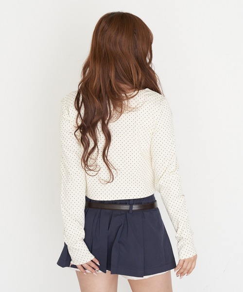 RAY CASSIN(レイカズン)の「キャミセットコンパクトカーディガン(カーディガン/ボレロ・レディース・アイボリー/ブラック系その他2/ホワイト系その他2/グレー系その他2・FREE)」の12枚目の写真