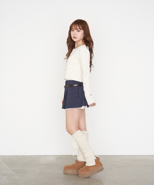 RAY CASSIN(レイカズン)の「キャミセットコンパクトカーディガン(カーディガン/ボレロ・レディース・アイボリー/ブラック系その他2/ホワイト系その他2/グレー系その他2・FREE)」の14枚目の写真