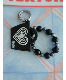 COLLAGEVACANCE（コラージュバカンス）の「Stripe Heart Petit Bag Keyring（キーケース/キーアクセサリー）」