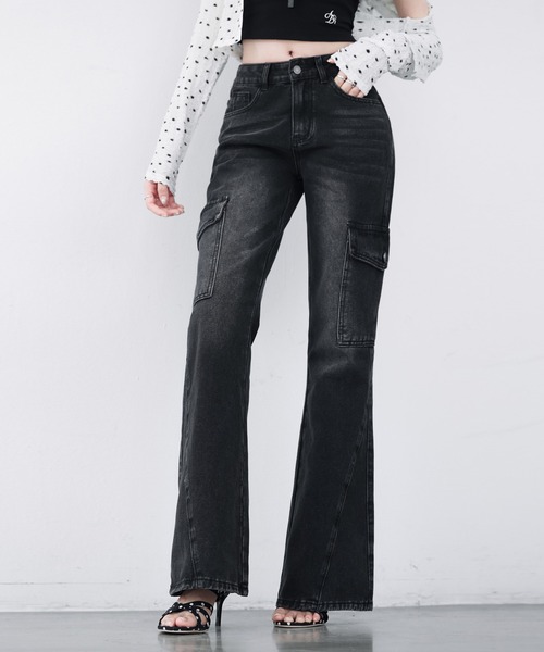 ヴィンテージ ポケットフレアデニム（デニムパンツ）｜VEILA（ヴェイラ