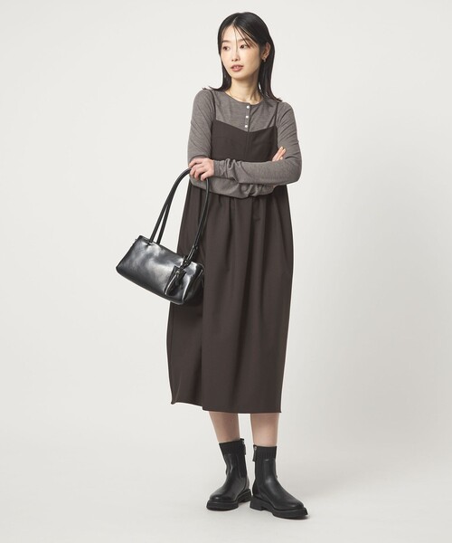 PROTAGONISTA（プロタゴニスタ）の「【別注】＜PROTAGONISTA＞ヘンリーネック ロングスリーブ Tシャツ（Tシャツ/カットソー・レディース・グレー/ライトブルー/ベージュ・FREE）」の16枚目の写真