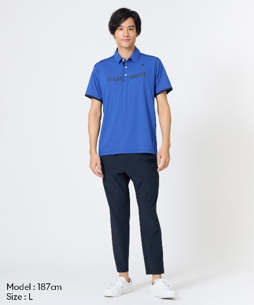 le coq sportif(ルコックスポルティフ)の「接触冷感ストレッチポロシャツ(ポロシャツ・メンズ・ブルー/レッド/ブラック/ネイビー・XL/M/L/XXL/S)」の14枚目の写真