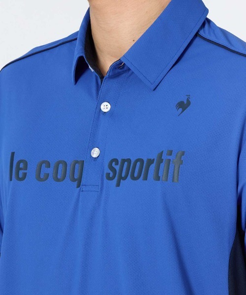 le coq sportif(ルコックスポルティフ)の「接触冷感ストレッチポロシャツ(ポロシャツ・メンズ・ブルー/レッド/ブラック/ネイビー・XL/M/L/XXL/S)」の16枚目の写真