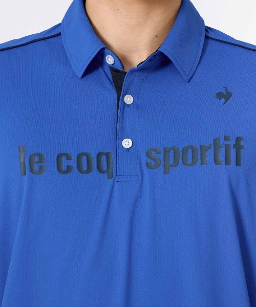 le coq sportif(ルコックスポルティフ)の「接触冷感ストレッチポロシャツ(ポロシャツ・メンズ・ブルー/レッド/ブラック/ネイビー・XL/M/L/XXL/S)」の17枚目の写真