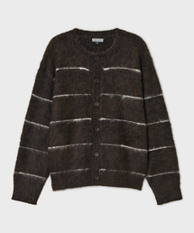 BELIER（ベルリエ）の「ブラシドタムカーディガン - ブラウンストライプ（カーディガン/ボレロ）」