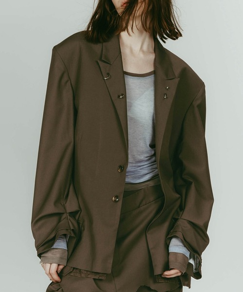 Knuth Marf(クヌースマーフ)の「【Knuth Marf】vintage tailored jacket(その他アウター・レディース・グレー/ブラック/ブラウン・FREE)」の3枚目の写真