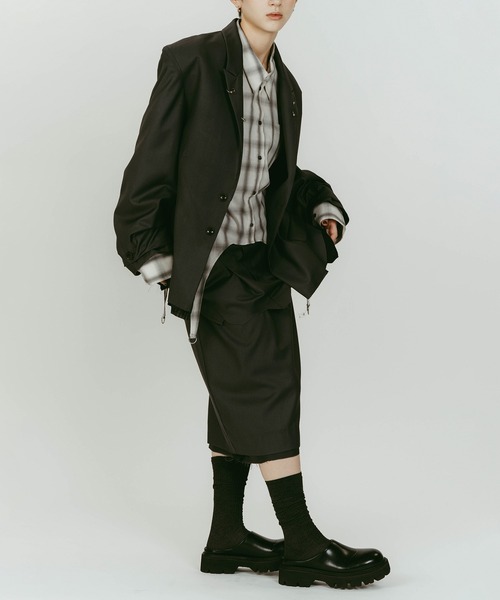 Knuth Marf(クヌースマーフ)の「【Knuth Marf】vintage tailored jacket(その他アウター・レディース・グレー/ブラック/ブラウン・FREE)」の5枚目の写真