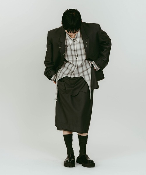 Knuth Marf(クヌースマーフ)の「【Knuth Marf】vintage tailored jacket(その他アウター・レディース・グレー/ブラック/ブラウン・FREE)」の6枚目の写真