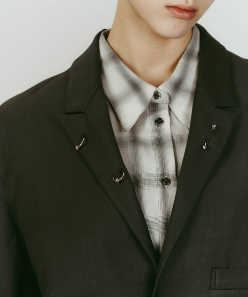 Knuth Marf(クヌースマーフ)の「【Knuth Marf】vintage tailored jacket(その他アウター・レディース・グレー/ブラック/ブラウン・FREE)」の9枚目の写真