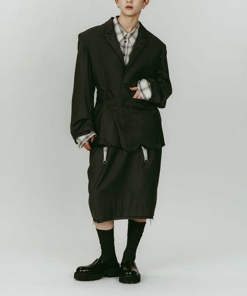 Knuth Marf(クヌースマーフ)の「【Knuth Marf】vintage tailored jacket(その他アウター・レディース・グレー/ブラック/ブラウン・FREE)」の4枚目の写真