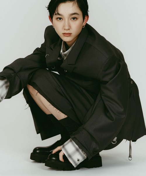 Knuth Marf(クヌースマーフ)の「【Knuth Marf】vintage tailored jacket(その他アウター・レディース・グレー/ブラック/ブラウン・FREE)」の8枚目の写真