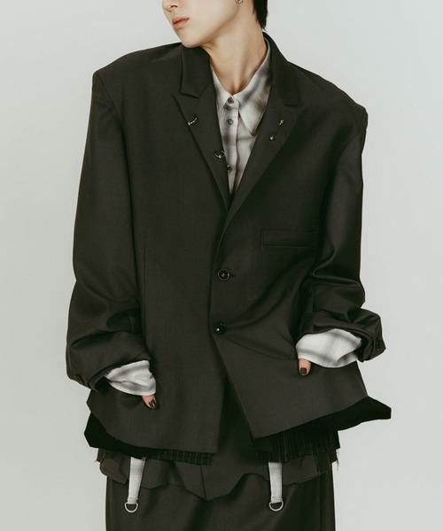 Knuth Marf(クヌースマーフ)の「【Knuth Marf】クヌースマーフ vintage tailored jacket(その他アウター・レディース・グレー/ブラック/ブラウン・FREE)」の5枚目の写真