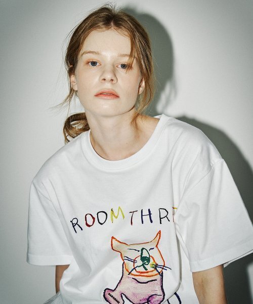 SARANAGI(サラナギ)の「SE09-ROOM THRED TWO TSHIRT WHITE(Tシャツ/カットソー・レディース・その他・FREE)」の1枚目の写真