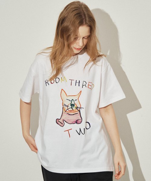 SARANAGI(サラナギ)の「SE09-ROOM THRED TWO TSHIRT WHITE(Tシャツ/カットソー・レディース・その他・FREE)」の4枚目の写真
