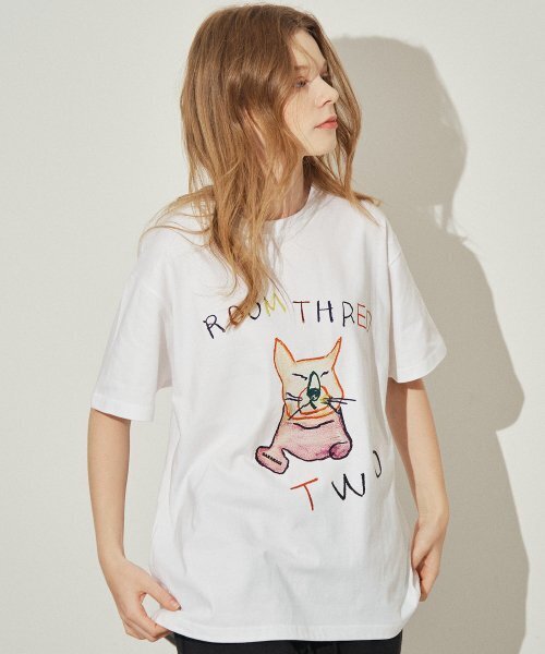 SARANAGI(サラナギ)の「SE09-ROOM THRED TWO TSHIRT WHITE(Tシャツ/カットソー・レディース・その他・FREE)」の5枚目の写真