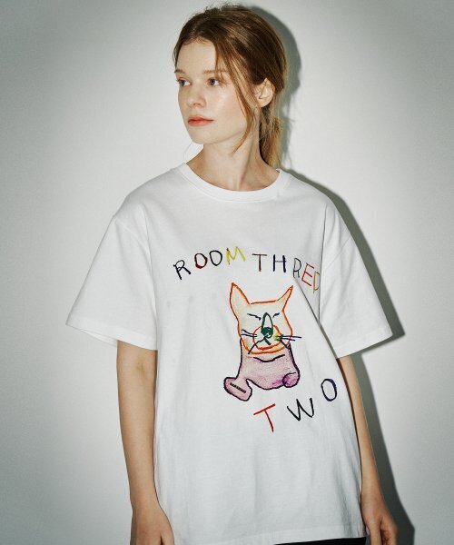 SARANAGI(サラナギ)の「SE09-ROOM THRED TWO TSHIRT WHITE(Tシャツ/カットソー・レディース・その他・FREE)」の2枚目の写真