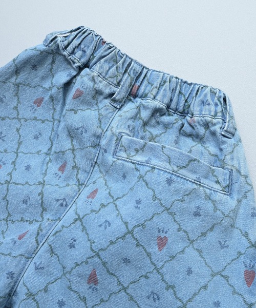 MARKEY'S(マーキーズ)の「デニムオーバーサイズタックキュロットパンツ(その他パンツ・キッズ・ネイビー/ライトブルー・S/M/L/LL)」の4枚目の写真