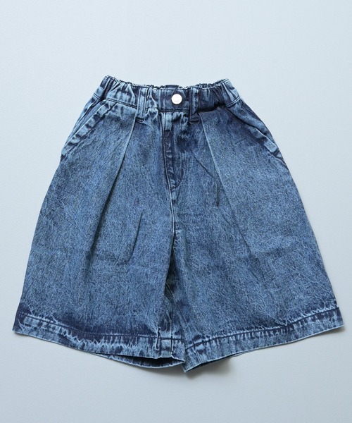 MARKEY'S(マーキーズ)の「デニムオーバーサイズタックキュロットパンツ(その他パンツ・キッズ・ネイビー/ライトブルー・S/M/L/LL)」の19枚目の写真