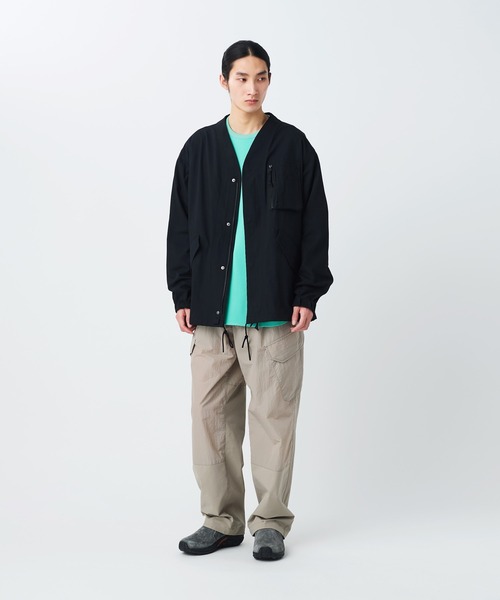 Snow Peak（スノーピーク）の「Snow Peak / TAKIBI Herringbone Collarless Jacket ヘリンボーンノーカラージャケット（ノーカラージャケット・メンズ・ホワイト/ブラック/アーミー・XL/L/M/S）」の19枚目の写真