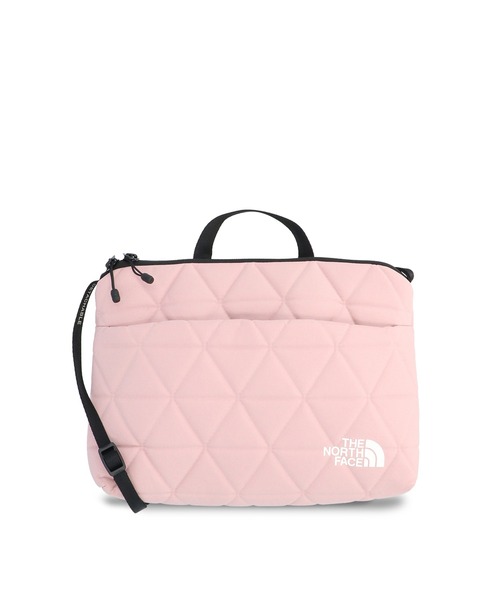 THE NORTH FACE(ザノースフェイス)の「THE NORTH FACE Geoface Pouch ザ ノースフェイス ジオフェイスポーチ(ショルダーバッグ・メンズ・ピンク/ブラック/アイボリー・FREE)」の3枚目の写真
