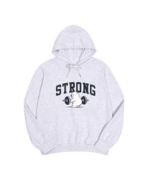 ストロングクマダリ特厚裏毛オーバーサイズフードパーカー