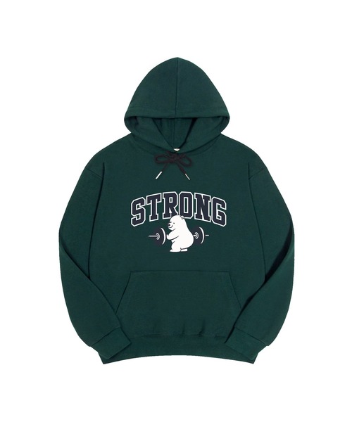 OKSTAR（オクスター）の「ストロングクマダリ特厚裏毛オーバーサイズフードパーカー（パーカー・レディース・ブラック/グレー/ライトグレー/ネイビー/ダークグリーン・SMALL/LARGE/MEDIUM/X-LARGE/2XL）」の4枚目の写真