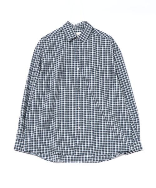 many men many mind（メニーメンメニーマインド）の「MANYMENMANYMINDS / シアサッカーチェック/L/Sシャツ（シャツ/ブラウス・メンズ・ブラック/ブルー/ブラウン・LARGE/MEDIUM）」の18枚目の写真