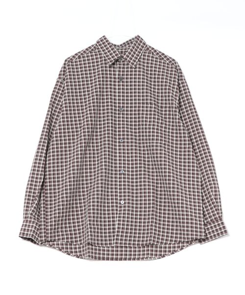 many men many mind（メニーメンメニーマインド）の「MANYMENMANYMINDS / シアサッカーチェック/L/Sシャツ（シャツ/ブラウス・メンズ・ブラック/ブルー/ブラウン・LARGE/MEDIUM）」の19枚目の写真