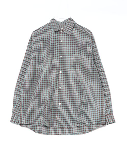 many men many mind（メニーメンメニーマインド）の「MANYMENMANYMINDS / シアサッカーチェック/L/Sシャツ（シャツ/ブラウス・メンズ・ブラック/ブルー/ブラウン・LARGE/MEDIUM）」の21枚目の写真