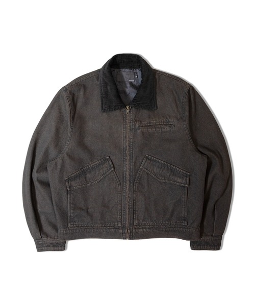 JACKROSE(ジャックローズ)の「JE-エリ切替・デニムフライトJKT(デニムジャケット・メンズ・ブラック系/インディゴブルー・M/L)」の2枚目の写真
