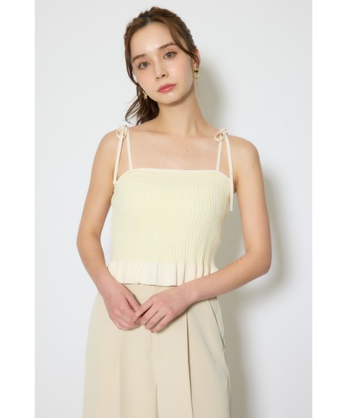 rienda(リエンダ)の「ペプラムキャミセットニットカーディガン 春服(ニット/セーター・レディース・ライトピンク/ブラック/イエロー・FREE)」の20枚目の写真