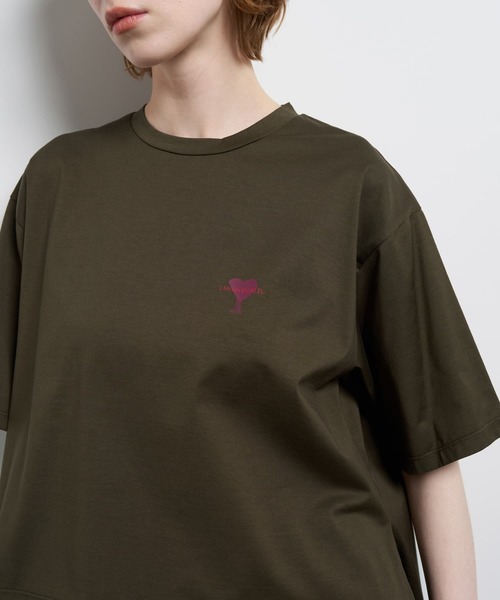 LANVIN en Bleu(ランバンオンブルー)の「ワンポイントロゴTシャツ(Tシャツ/カットソー・レディース・ピンク/カーキ/オフホワイト・38)」の19枚目の写真