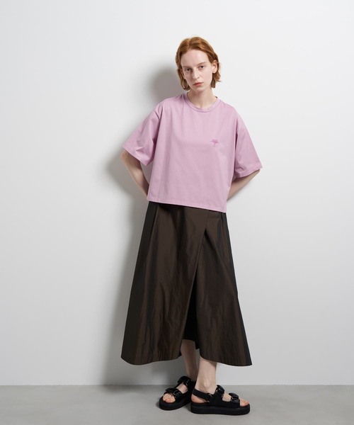 LANVIN en Bleu(ランバンオンブルー)の「ワンポイントロゴTシャツ(Tシャツ/カットソー・レディース・ピンク/カーキ/オフホワイト・38)」の20枚目の写真