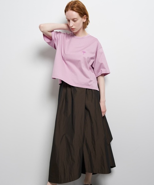 LANVIN en Bleu(ランバンオンブルー)の「ワンポイントロゴTシャツ(Tシャツ/カットソー・レディース・ピンク/カーキ/オフホワイト・38)」の21枚目の写真